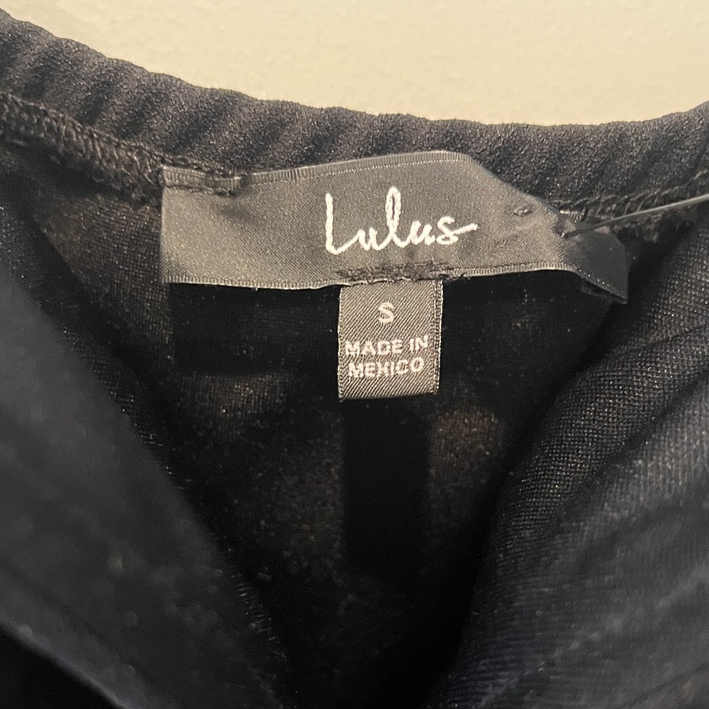 Lulus Women’s Strapless Black Bodysuit Plunge Neckline Corset Size Small NWT - Picture 9 of 12